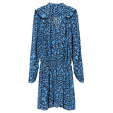 Robe Léopard Bleu Boheme