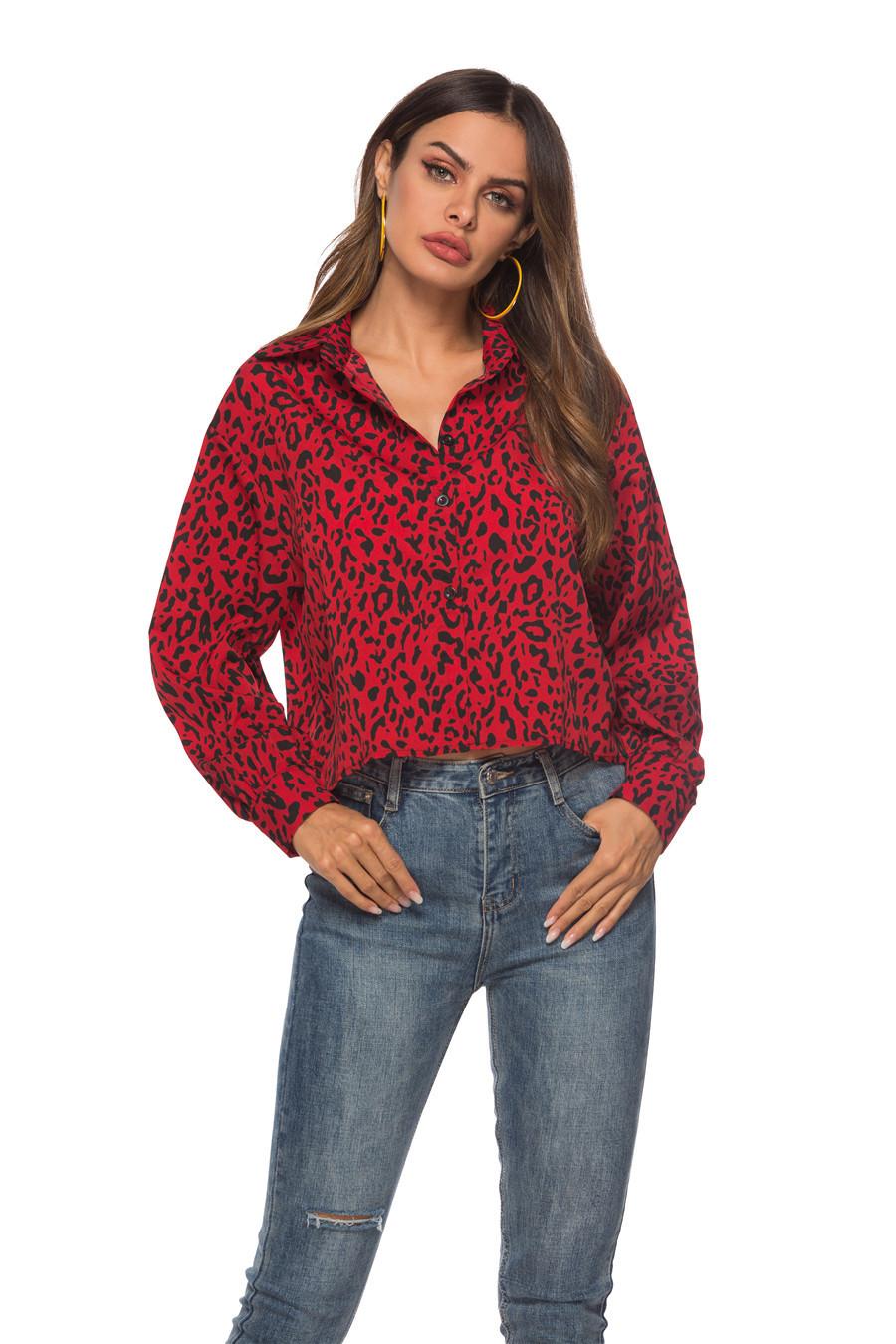 Chemisier Leopard Rouge | Leopard Plus