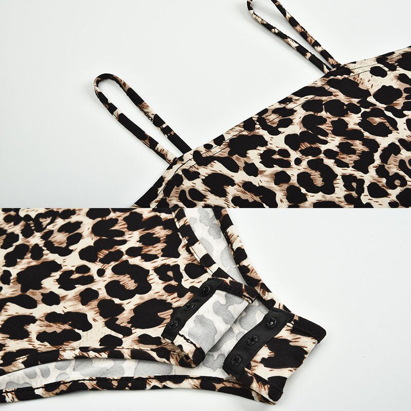 Maillot de Bain Leopard à Motif
