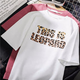 Tee Shirt Blanc Leopard This Is