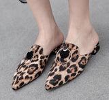 Sandales Leopard à Boucles Avant Bien Porté | Leopard Plus