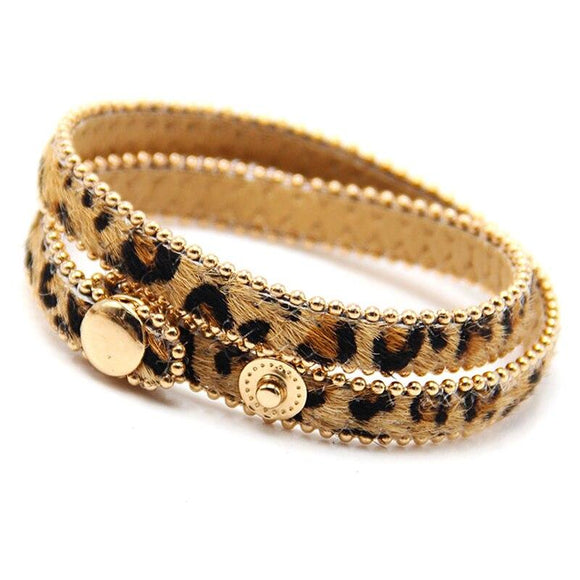 Bracelet Leopard à Perles Fines | Leopard Plus