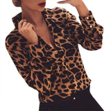 Chemise Leopard Femme Col Rabattu | Leopard Plus