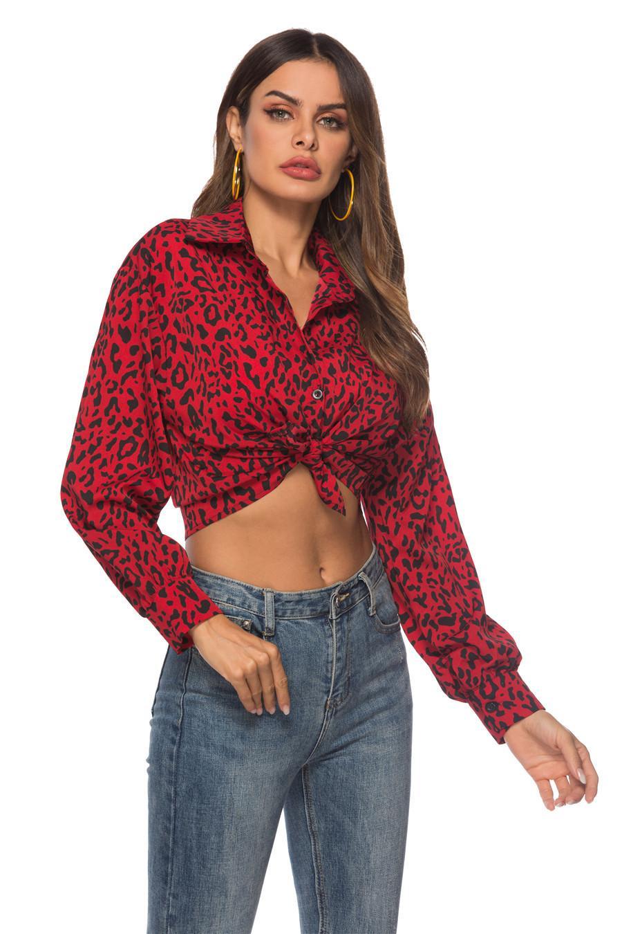 Chemisier Leopard Rouge | Leopard Plus