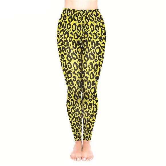 Legging Leopard Jaune | Leopard Plus