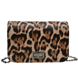Pochette Leopard en Cuir Style Enveloppe | Leopard Plus