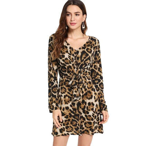 Robe Leopard Droite | Leopard Plus