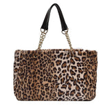 Sac à Main Leopard Cabas en Fausse Fourrure | Leopard Plus