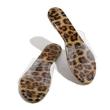 Sandales Leopard Plates et Transparentes | Leopard Plus
